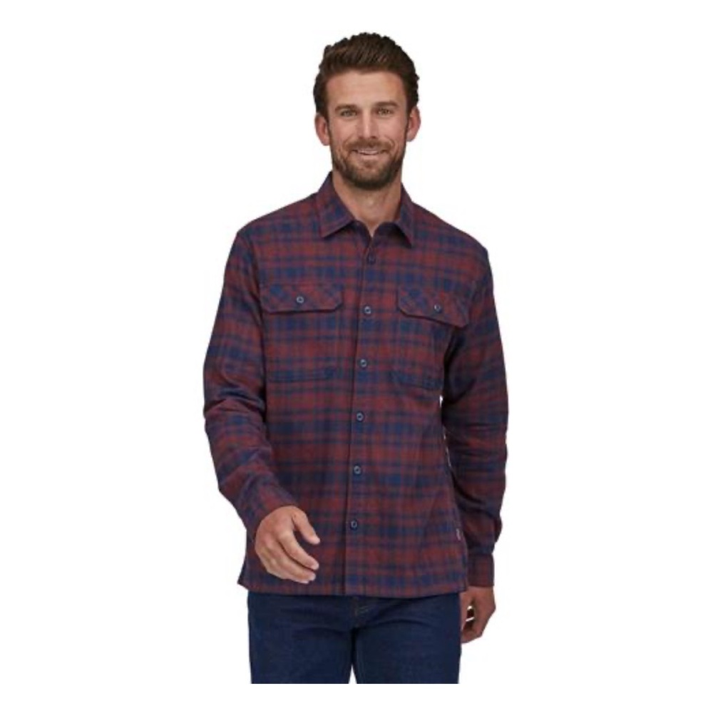 EUC Patagonia L/S Organic Cotton Midweight Fjord Flannel Shirt - small